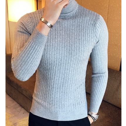 Suéter de cuello alto para hombre