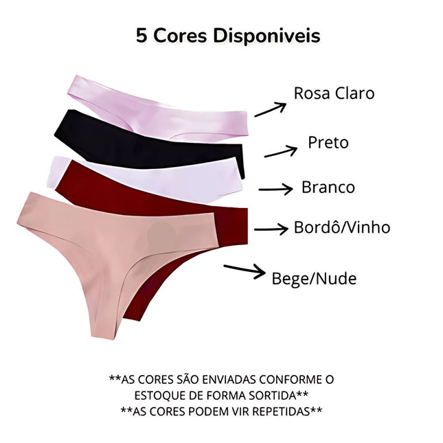 Kit de 12 tangas de hilo dental sin costuras corte láser