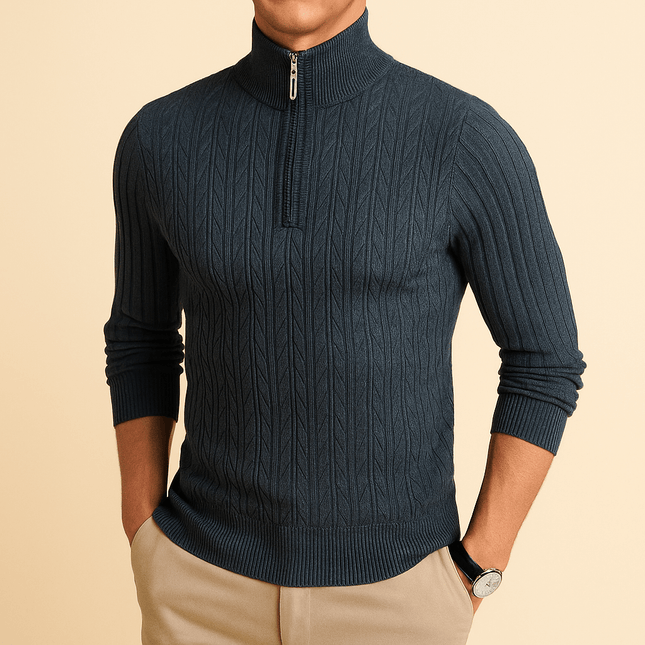 Sudadera Valerio con cuello de cremallera